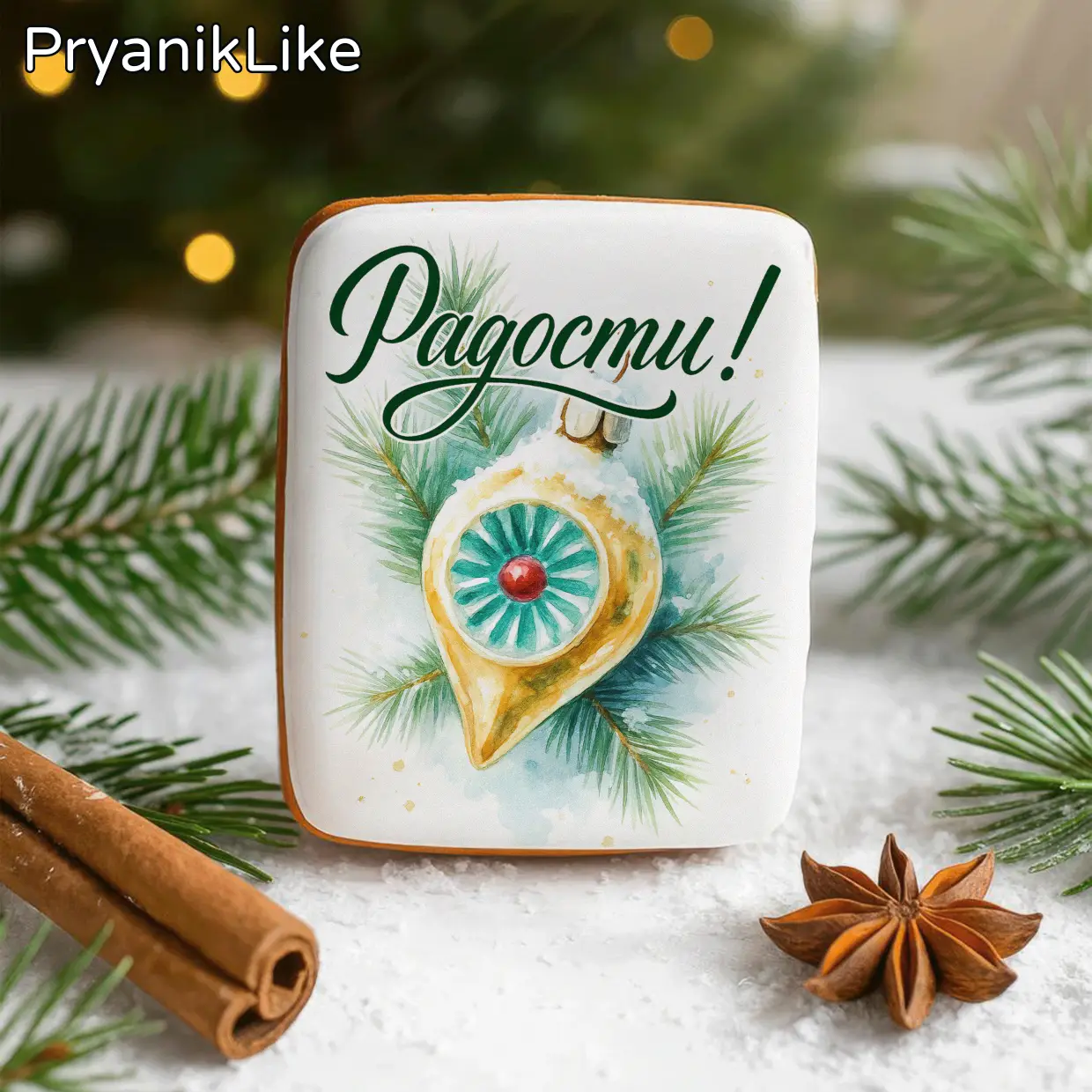 Атмосферные ёлочные игрушки